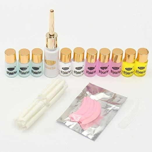 Eyelash Lash Eyelashes Wave Curling Perming Curler Rod Glue Perm Kit Sets - beautygiantusa.com