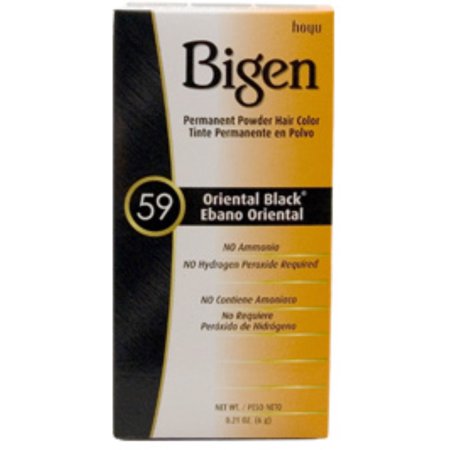 Bigen Permanent Powder Hair Color 59 Oriental Black, 0.21 Oz - beautygiantusa.com