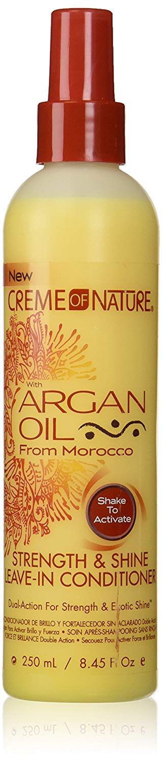 Creme of Nature with argan oil - Strength & Shine Leave-In Conditioner - 250 mL / 8.45 Fl Oz. - beautygiantusa.com