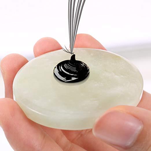 Jade Stone Glue/Adhesive Pallet for Eyelash Extensions 2" - BeautyGiant USA