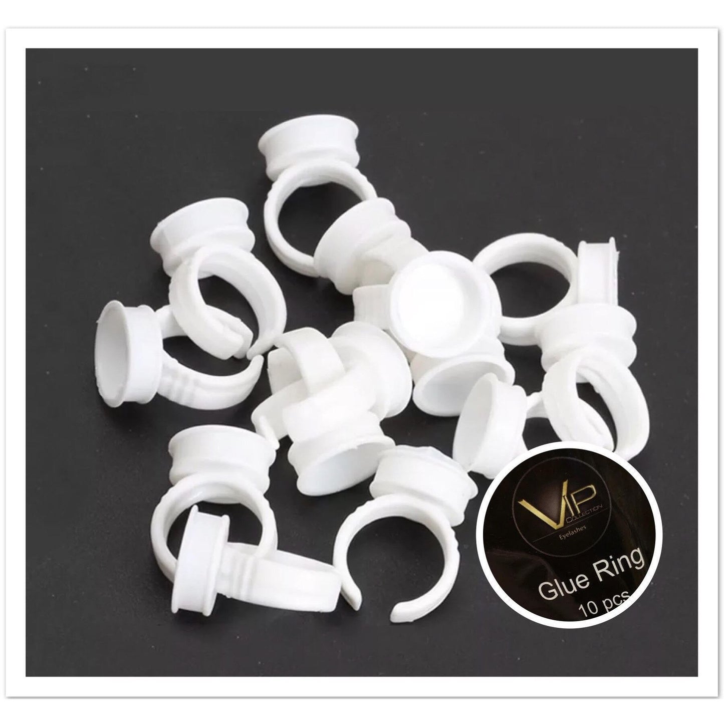 VIP Eyelash accessories - Glue Ring - 10 pk - BeautyGiant USA