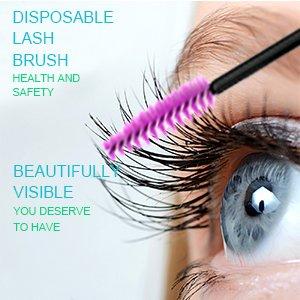 Disposable Eyelash Eye Lash Makeup Brush Mascara Wands Applicator Makeup Kits (50PCS) - beautygiantusa.com