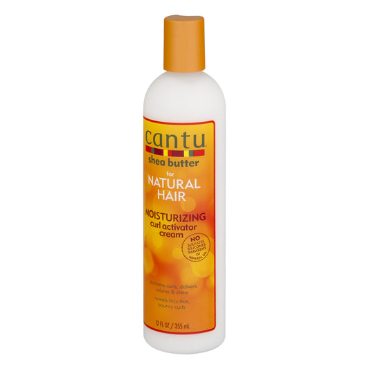 Cantu Shea Butter for Natural Hair Moisturizing Curl Activator Cream, 12 oz - beautygiantusa.com