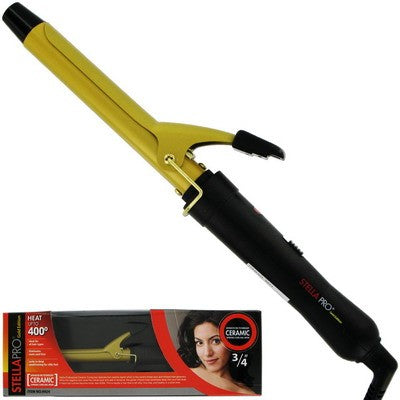 STELLA PRO CERAMIC CURLING IRON ELECTRIC 3/4" - beautygiantusa.com