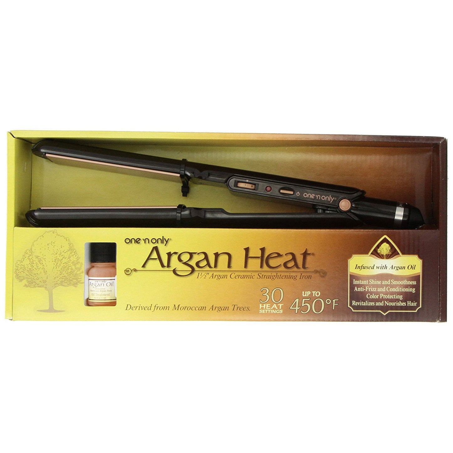 Babyliss Pro One n Only Argan Heat 1-1/2" Ceramic Flat Iron - beautygiantusa.com
