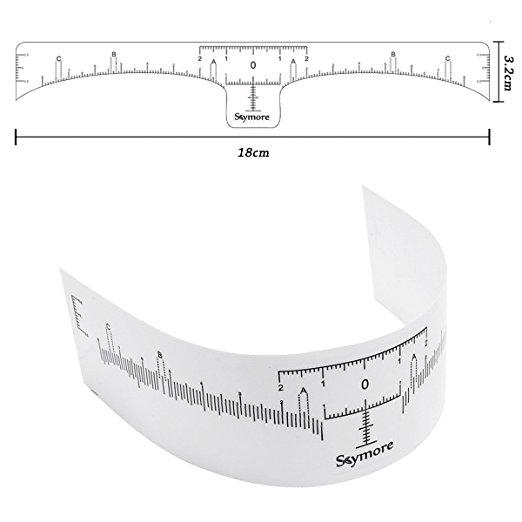 Disposable Eyebrow Ruler Sticker, Adhesive Eyebrow Microblading Ruler Guide For makeup tool - beautygiantusa.com