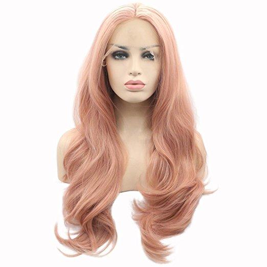 Lace Front Wigs Synthetic Wig Half Hand Tied Replacement Full Wig - beautygiantusa.com