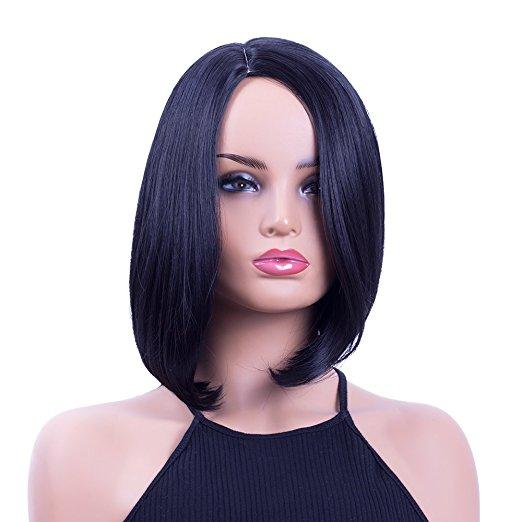 Bob Wig Short straight Heat Resistant Synthetic - beautygiantusa.com