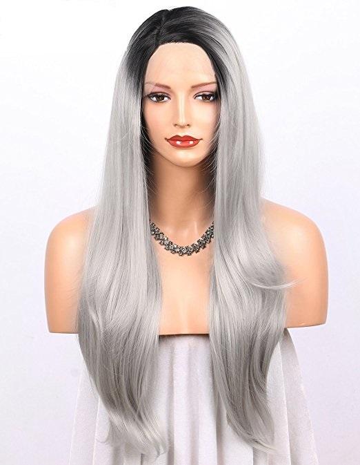 Lace Front Wigs Synthetic Wig Half Hand Tied Replacement Full Wig - beautygiantusa.com