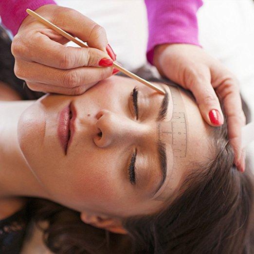 Disposable Eyebrow Ruler Sticker, Adhesive Eyebrow Microblading Ruler Guide For makeup tool - beautygiantusa.com