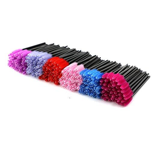 Disposable Eyelash Eye Lash Makeup Brush Mascara Wands Applicator Makeup Kits (50PCS) - beautygiantusa.com