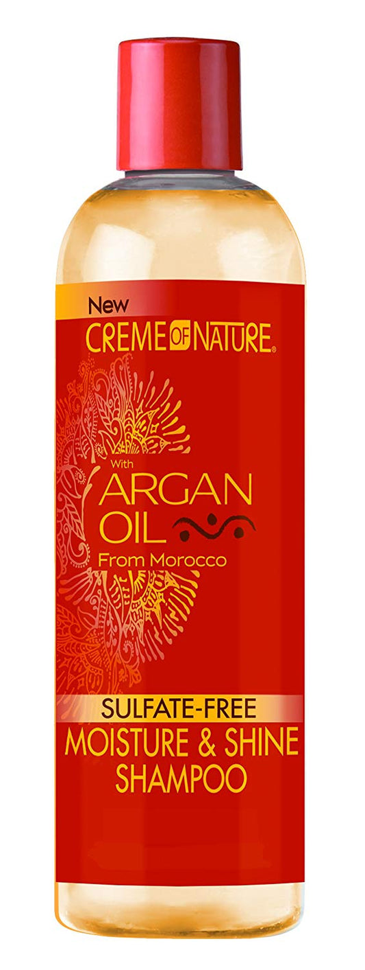 Creme of Nature Moisture & Shine Shampoo with Argan Oil: 12 OZ - beautygiantusa.com