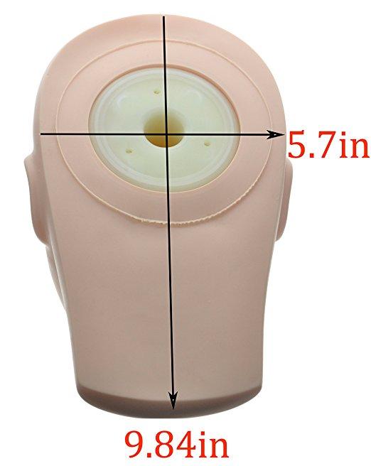 Rubber Practice Mannequin Manikin Head Eyelashes Makeup Massage Practice - beautygiantusa.com