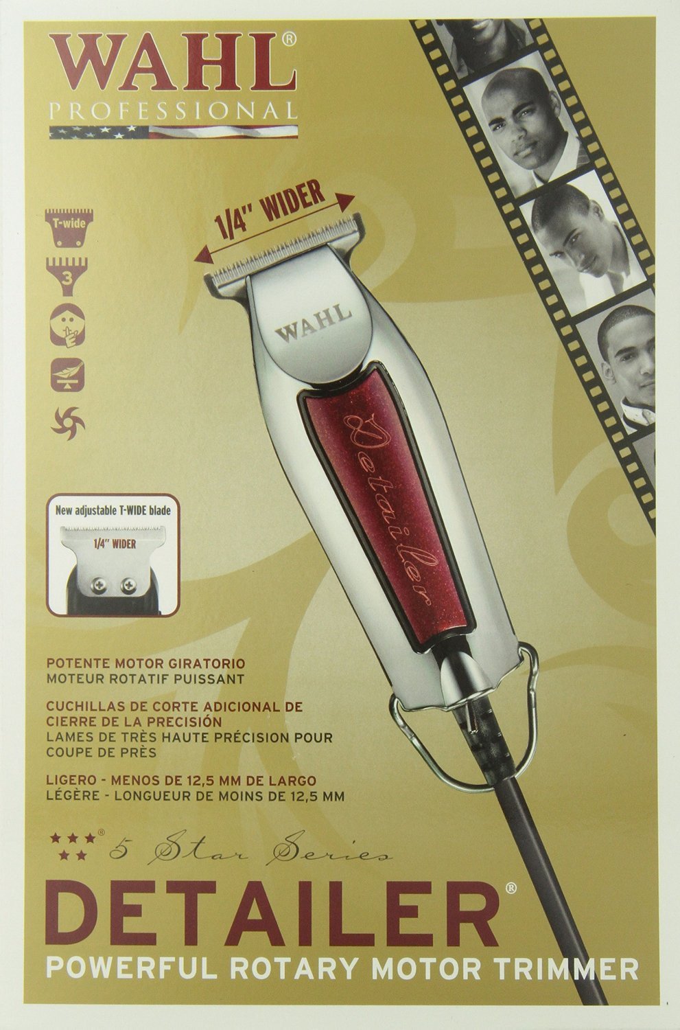 Wahl Professional 8081 5-star Series Detailer Powerful Rotary Motor Trimmer - beautygiantusa.com