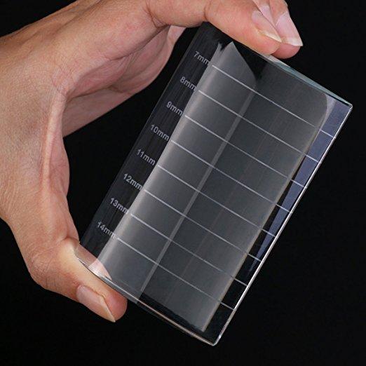 Crystal Glass False Lashes Adhesive Glue Pallet Holder for Eyelash Extensions - BeautyGiant USA