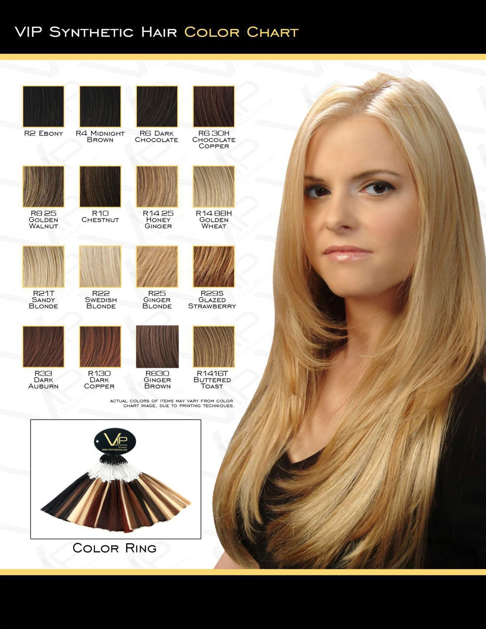 VIP Collection Synthetic Wig / Rose Style - beautygiantusa.com
