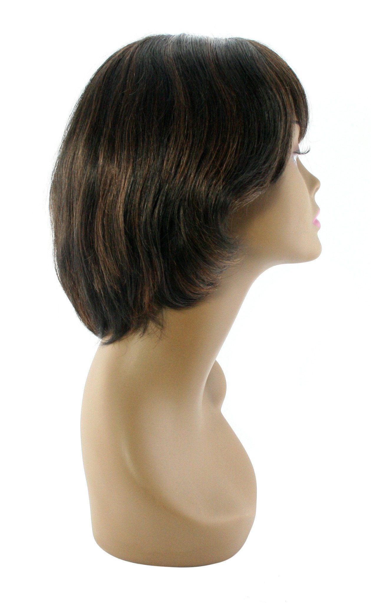 Unique's 100% Human Hair Full Wig / Style "T" - beautygiantusa.com