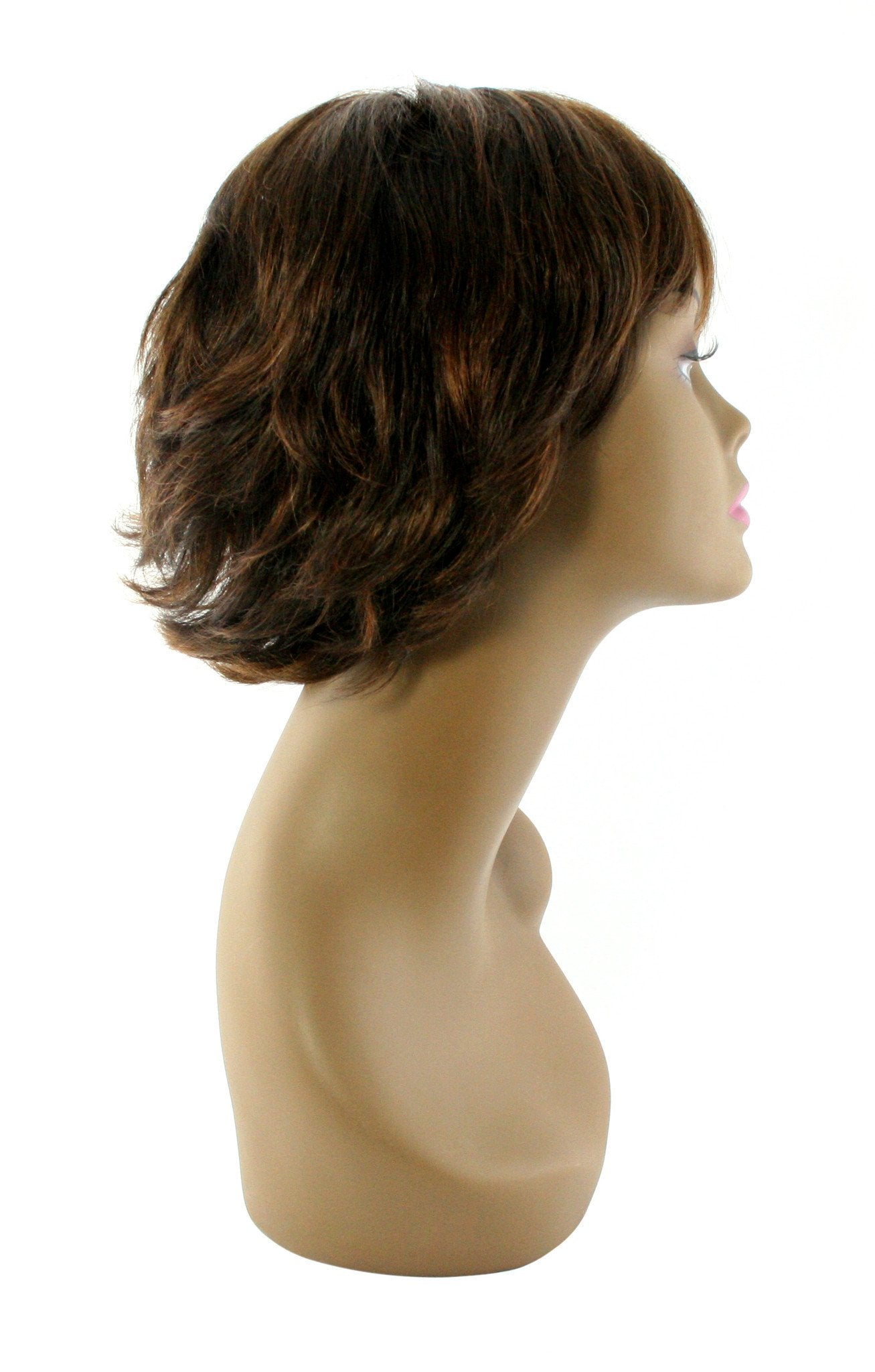 Unique's 100% Human Hair Full Wig / Style "V" - beautygiantusa.com