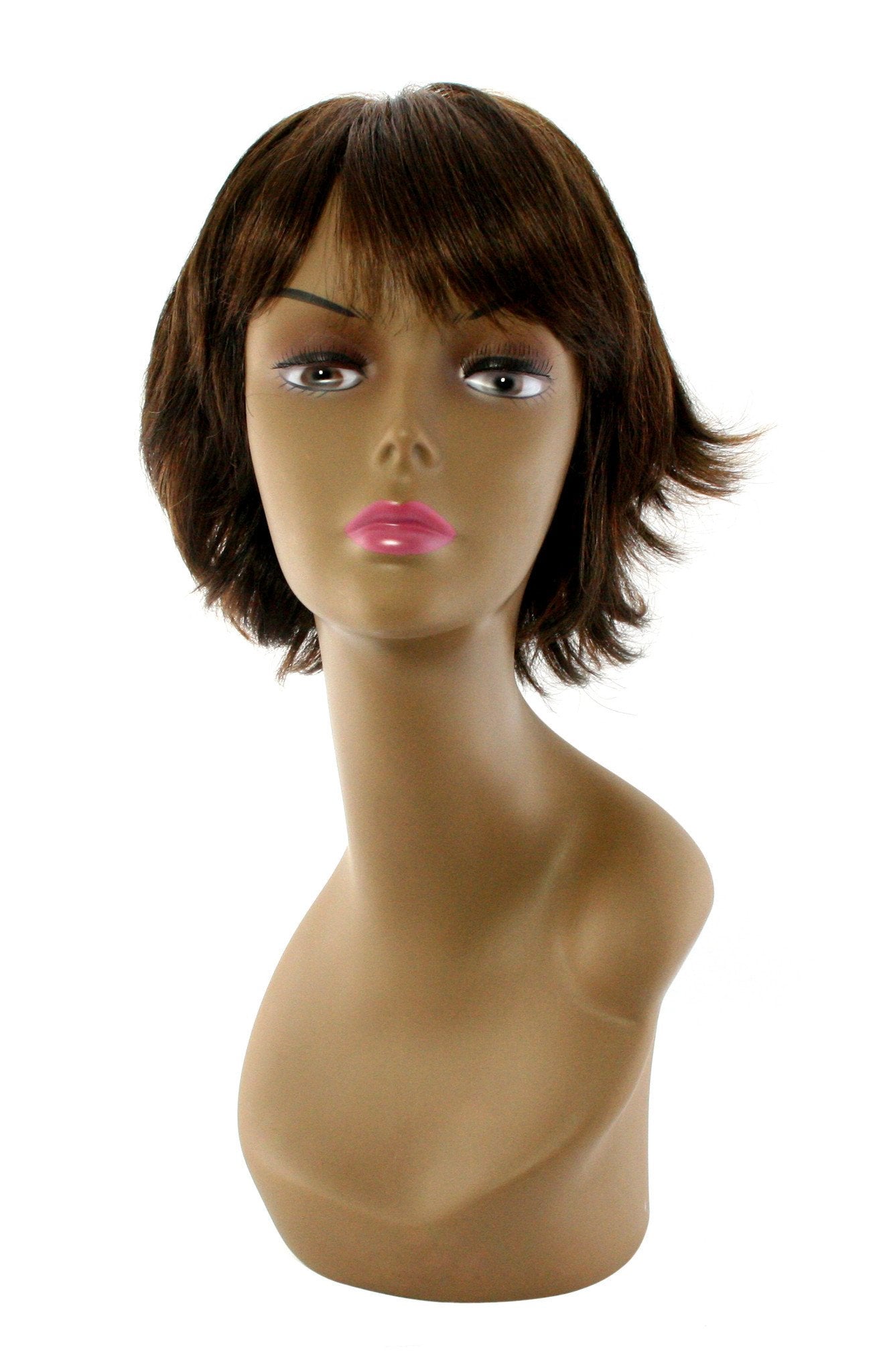Unique's 100% Human Hair Full Wig / Style "V" - beautygiantusa.com
