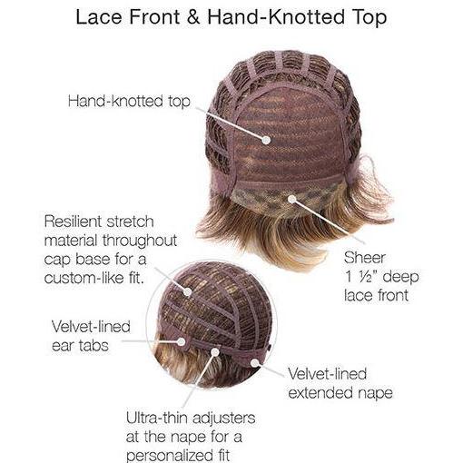 Epic Wig - By Gabor. Sheer lace front and hand-knotted top - BeautyGiant USA