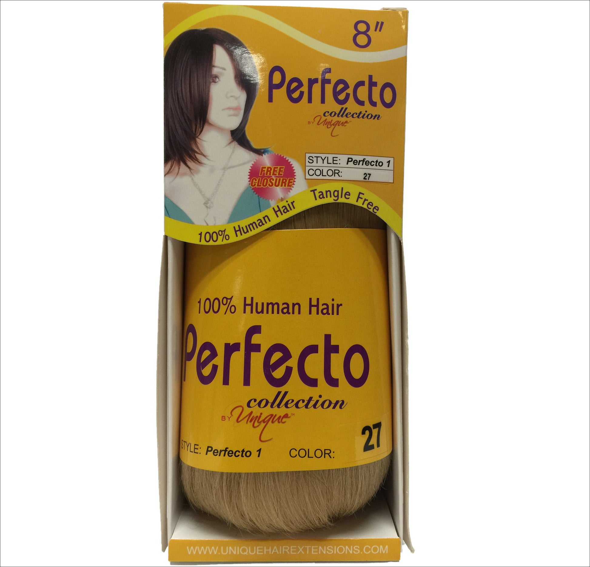 Unique's Perfecto 1 Bump Hair 8"  / 100% Human Hair - beautygiantusa.com