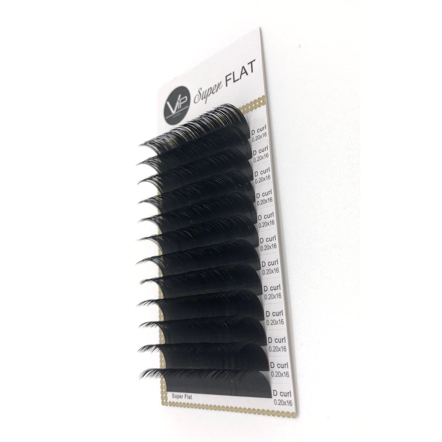 VIP Eyelashes - Super Flat Extensions - 12 lines - 0.20 D - BeautyGiant USA