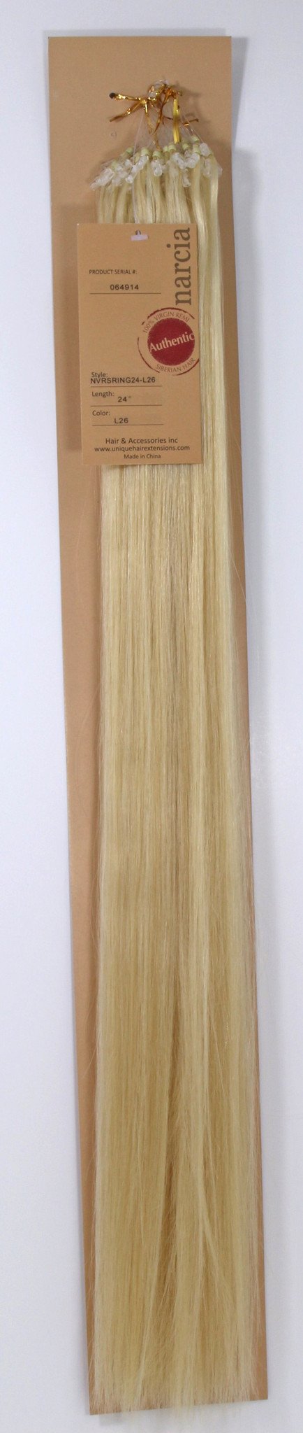 Narcia Remy Siberian - Micro Ring - 24" - beautygiantusa.com