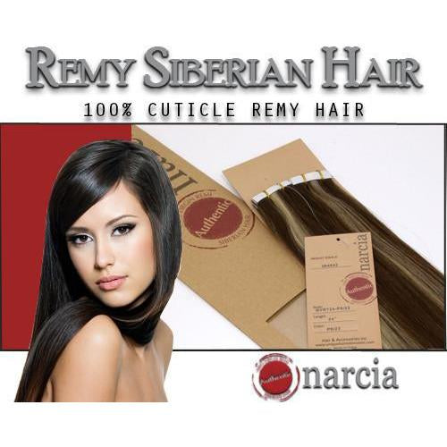 Narcia Remy Siberian - Tape - 18" ( 40 pieces) - beautygiantusa.com