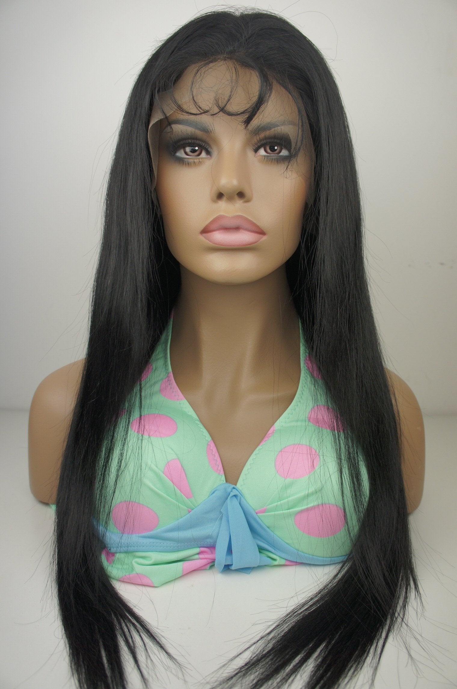 VIP - Full Lace Wig - 100% Human Hair Natural Black (180 density) Straight, Body Wave and Curly - beautygiantusa.com