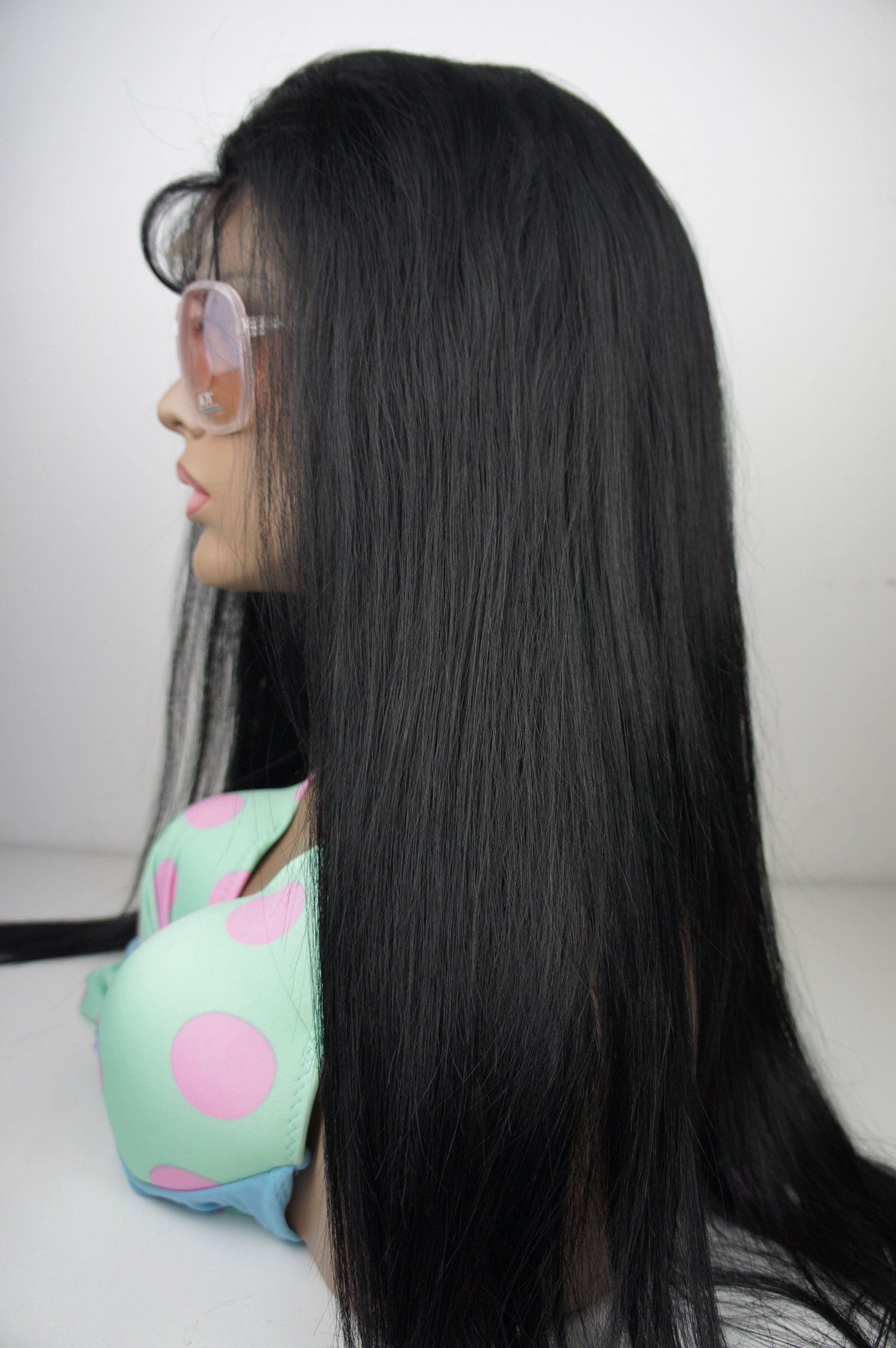 VIP - Full Lace Wig - 100% Human Hair Natural Black (180 density) Straight, Body Wave and Curly - beautygiantusa.com