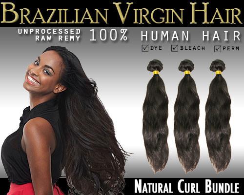 VIP Collection Brazilian Virgin Hair / Naturl Curl Bundles - beautygiantusa.com