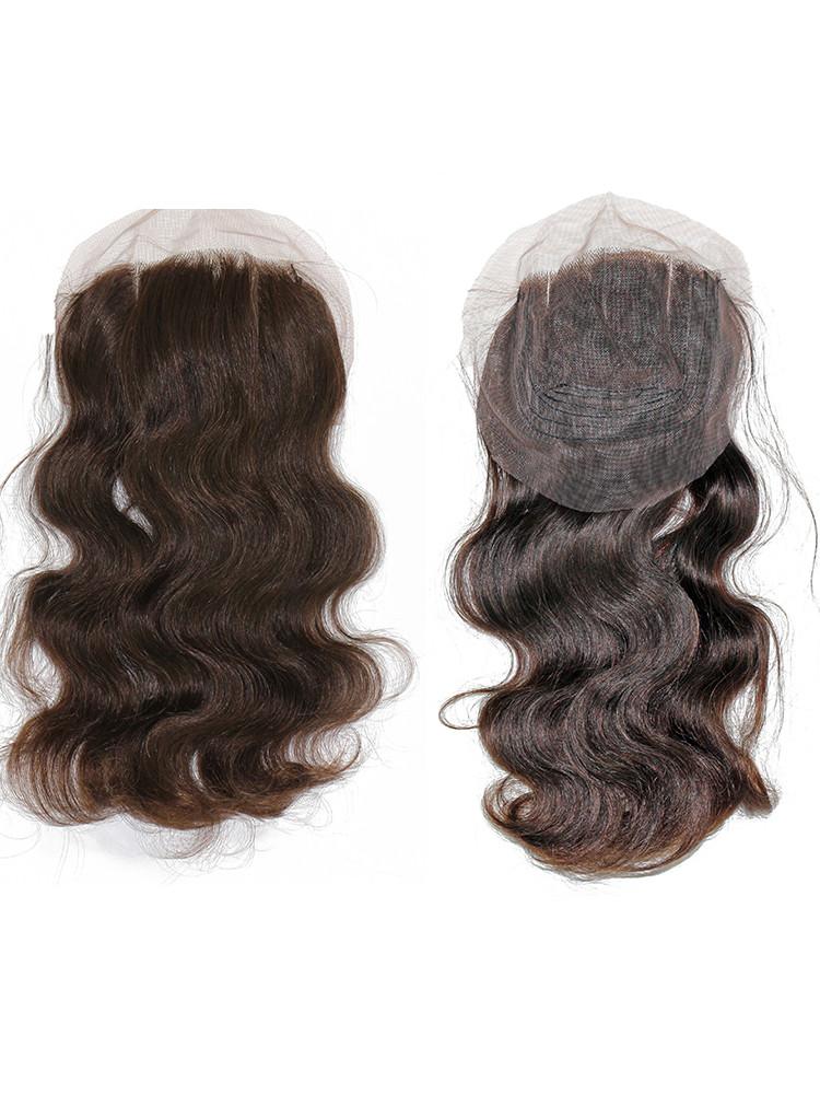 VIP Collection 3 Part Brazilian Virgin Natural Lace Closure in Natural Curl or Body Curl - beautygiantusa.com