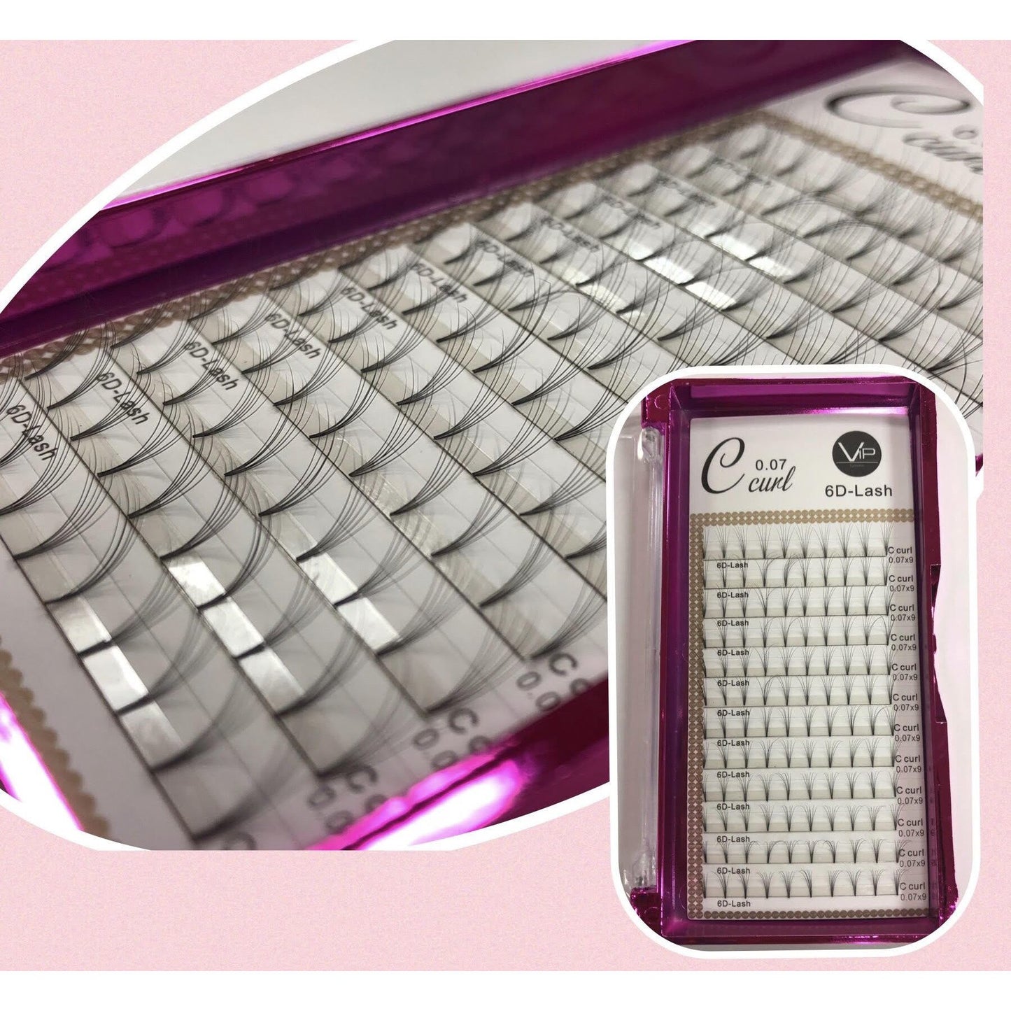 VIP Eyelashes - Pre Fanned Lash Extrensions 12 Lines  6D - BeautyGiant USA