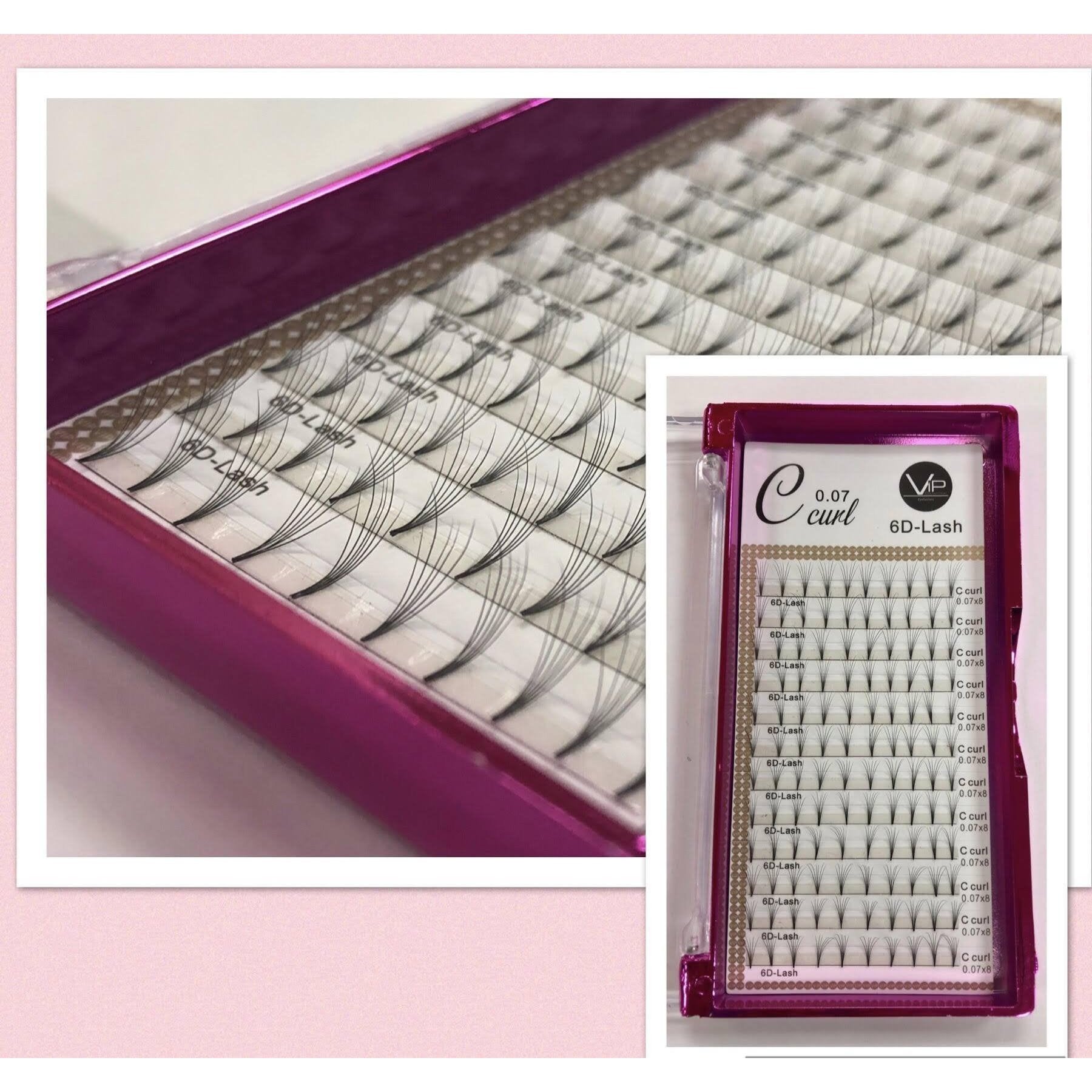 VIP Eyelashes - Pre Fanned Lash Extrensions 12 Lines  6D - BeautyGiant USA