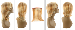 Unique 100% Human Hair Detachable Wig - beautygiantusa.com