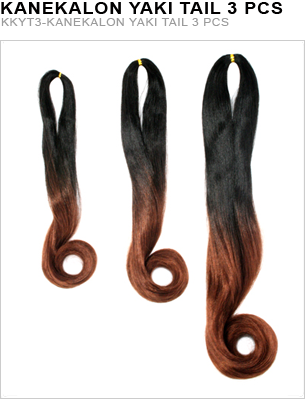 Unique's Kanekalon Yaki Tail 3 Piece - beautygiantusa.com