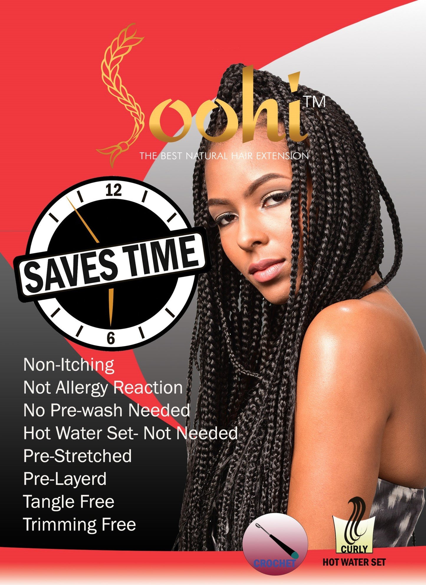 Soohi Natural Hair Braid - 48" / 86 gr - beautygiantusa.com