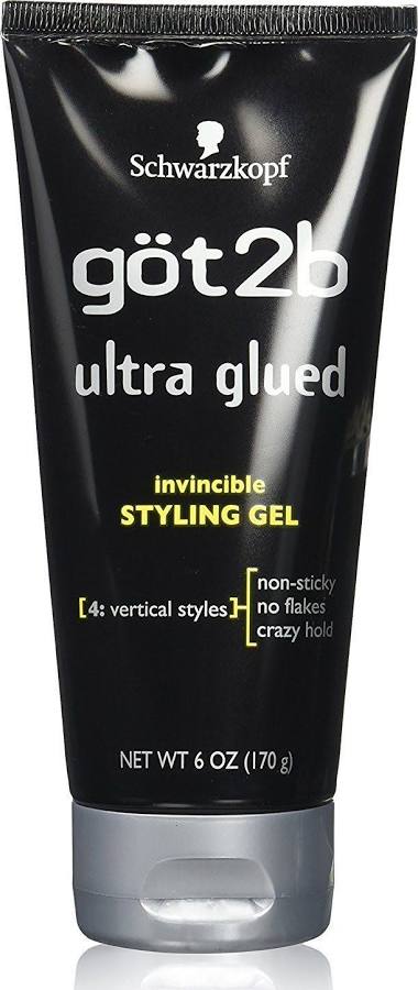 Got2b Ultra Glued Invincible Styling Gel, 6-ounce - beautygiantusa.com
