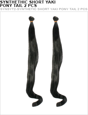Unique's Synthetic 2 Piece Short Yaki Ponytail - beautygiantusa.com