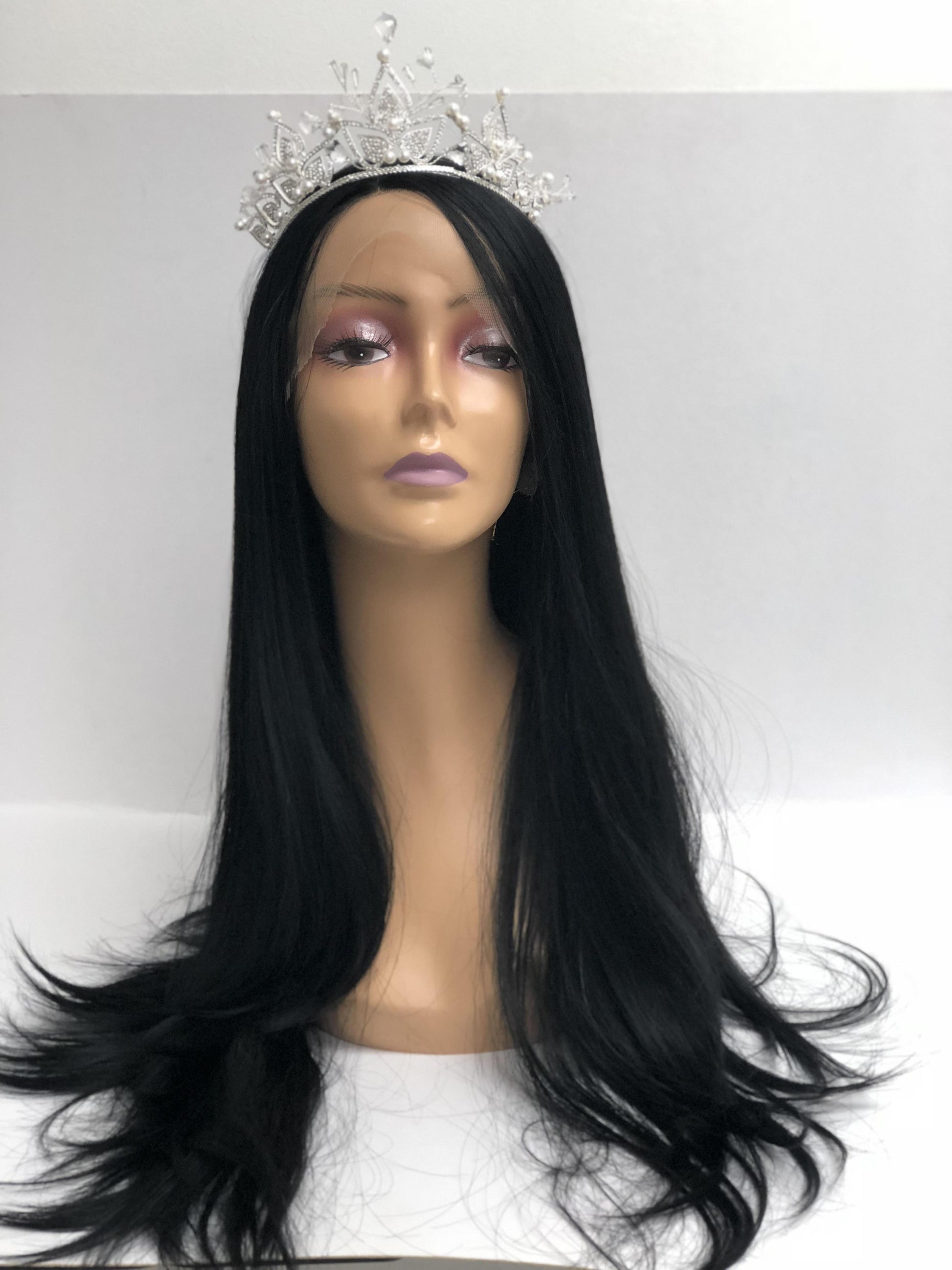 Lace Front Wigs Synthetic Wig Half Hand Tied Replacement Full Wig - beautygiantusa.com