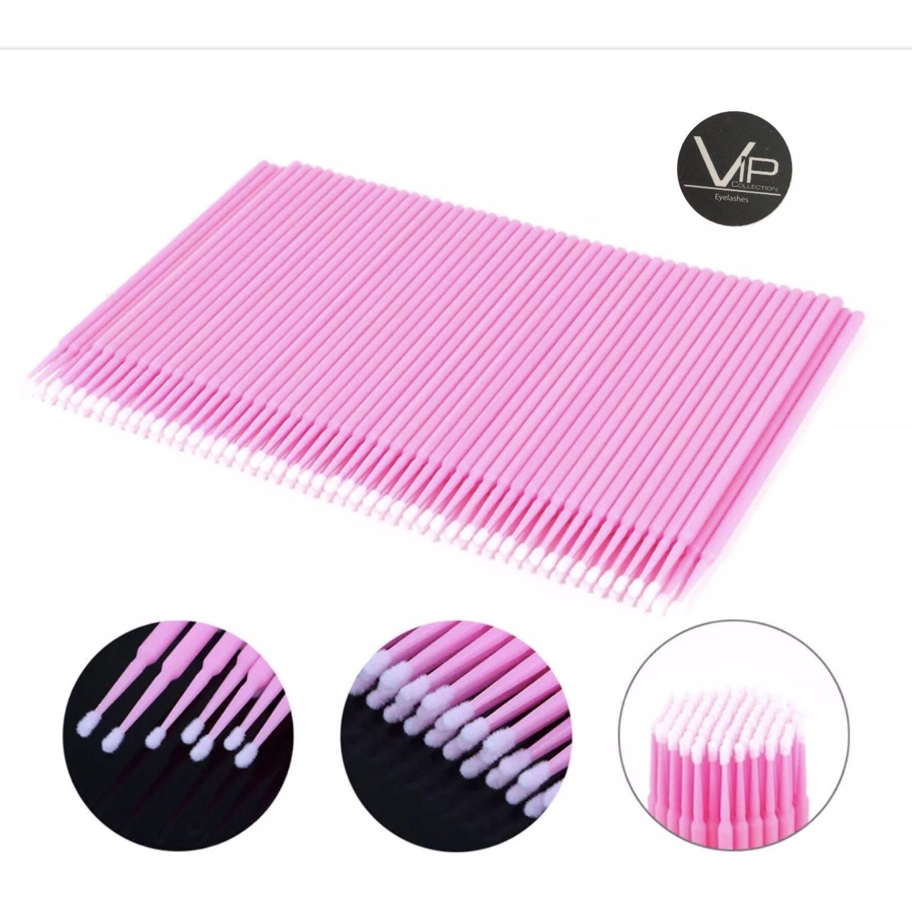 VIP Eyelash accessories - Micro Brushes (100 pcs/bottle) - BeautyGiant USA