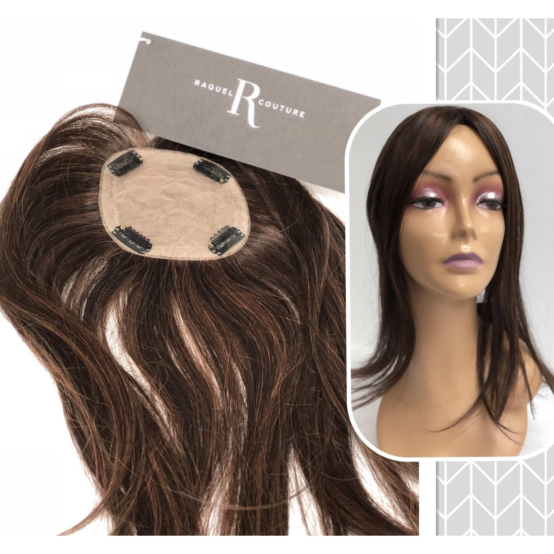 Raquel Welch Indulgence | Remy Human Hair Topper (Hand-Tied Mono Top) - BeautyGiant USA