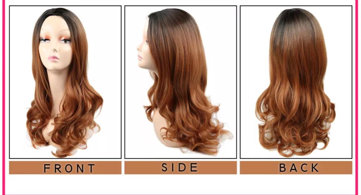 Wig Heat Resistant Long Wave Non-Lace Front Middle Part - beautygiantusa.com