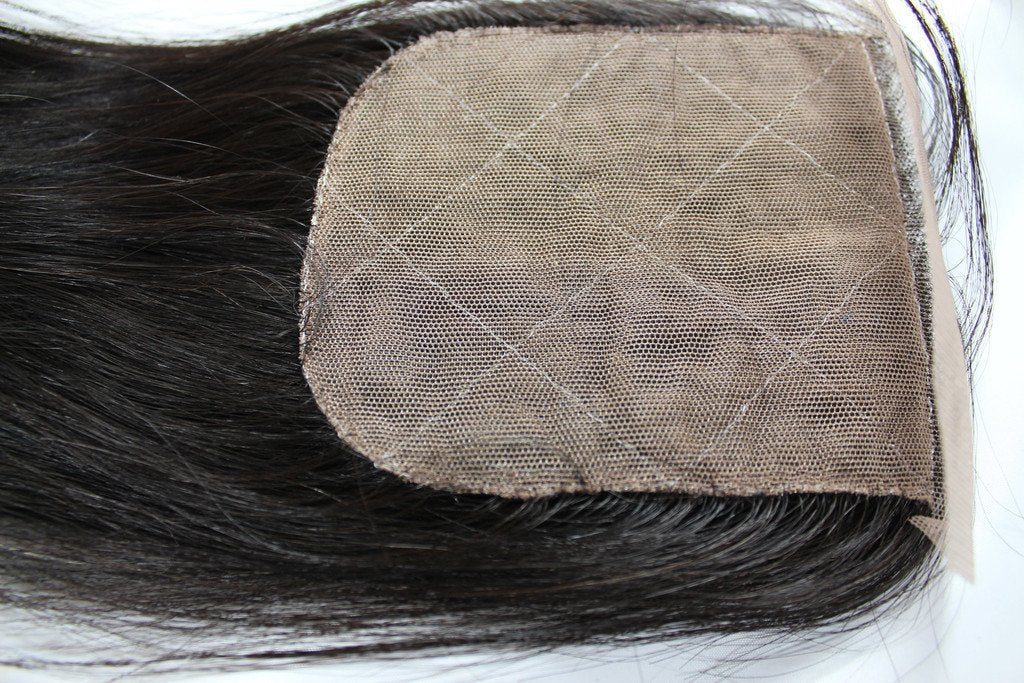 VIP Collection Virgin Hair Silk Base Closure / Natural Curl - beautygiantusa.com