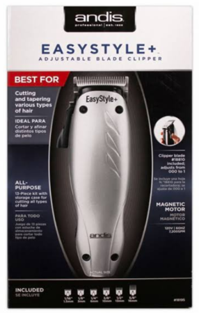 Andis #18195 Easy Style Plus Adjustable Clipper Kit - beautygiantusa.com